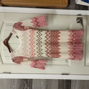 Touch of LA lace lined pink party formal dress beach wear cruise wear